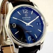 Eterna / Vaughan Big Date 7630.41 - Gentlmen's Steel Wrist Watch