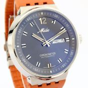 Mido / All Dial Day Date Choronometer Automatic Transparent (Unworn) - Gentlmen's Steel Wrist Wat...