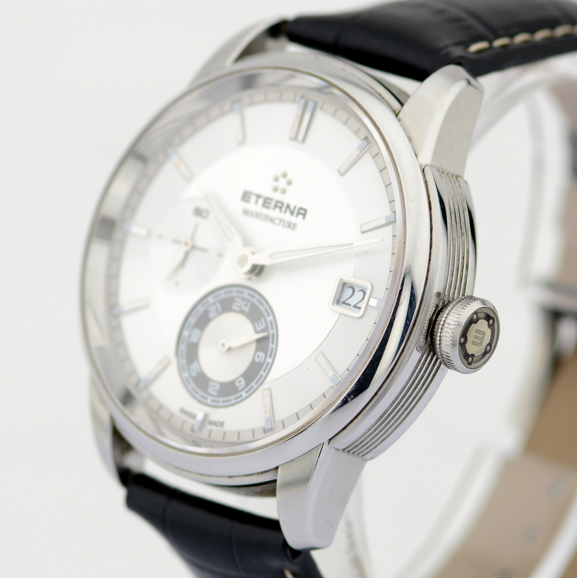 Eterna / Adventic GMT Manufacture Automatic Date - Gentlmen's Steel Wrist Watch - Image 3 of 10