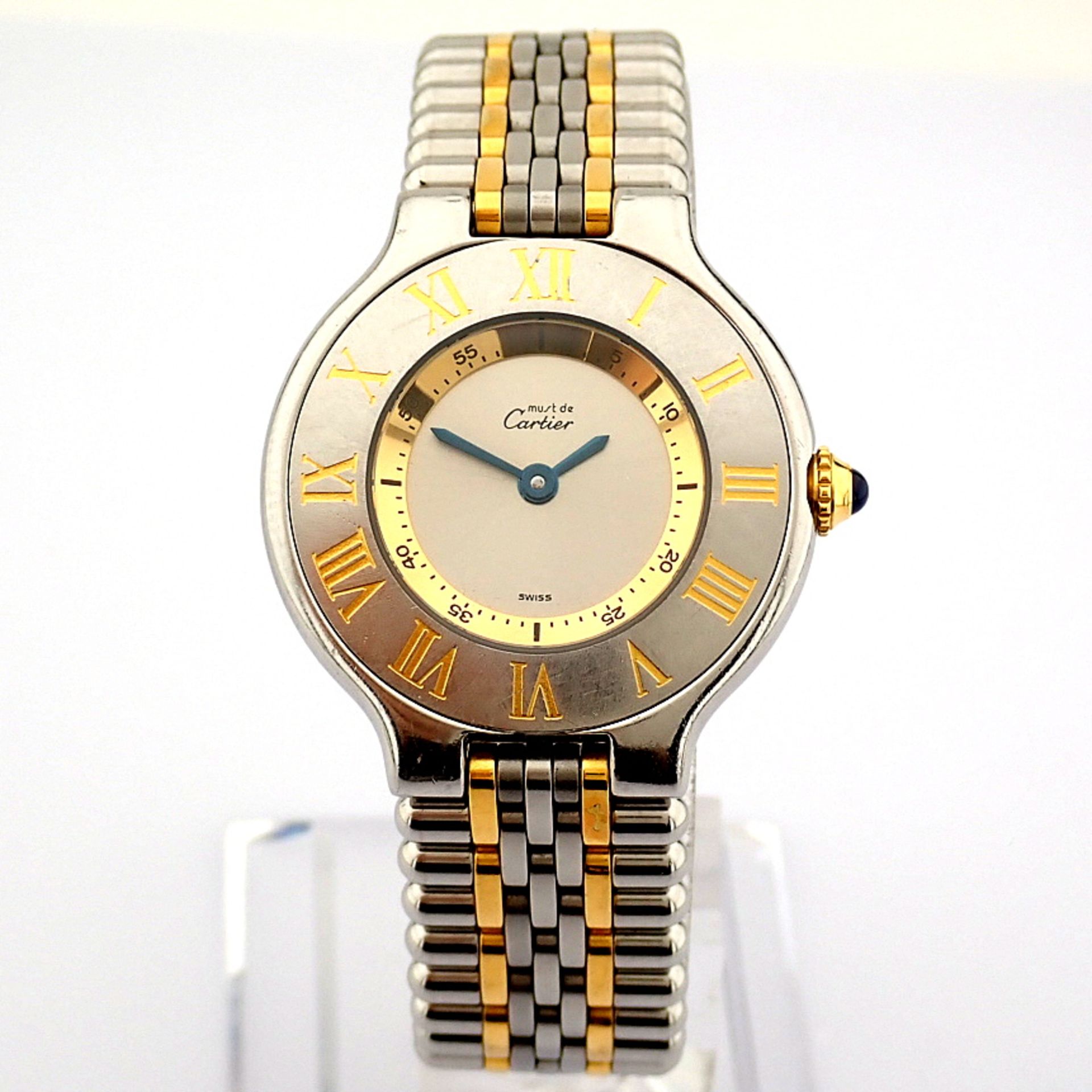 Cartier / Must de Cartier - Lady's Gold/Steel Wrist Watch - Image 3 of 10