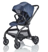 Junior Jones J-SPIRIT Stroller, Insignia Navy - RRP £ 679 with back panel and bumper bar