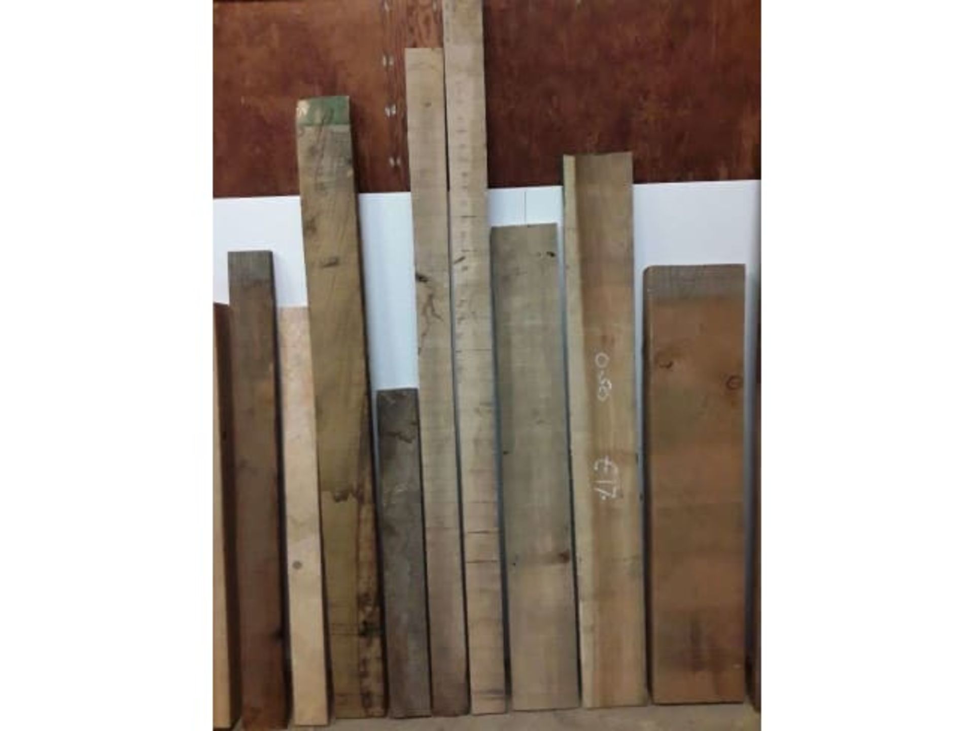 20x Hardwood Mixed Timber Boards / Timber Offcuts Elm, Chestnut, Opepe, Idigbo, Sycamore - Image 3 of 3