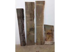 13x Hardwood Dry Sawn Rustic Timber Oak, Cherry, Sycamore Waney Edge / Live Edge Boards