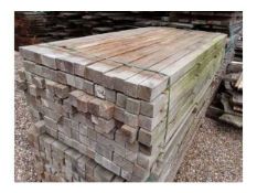 100 x Hardwood Timber Air Dried Sawn Rustic English Oak Posts