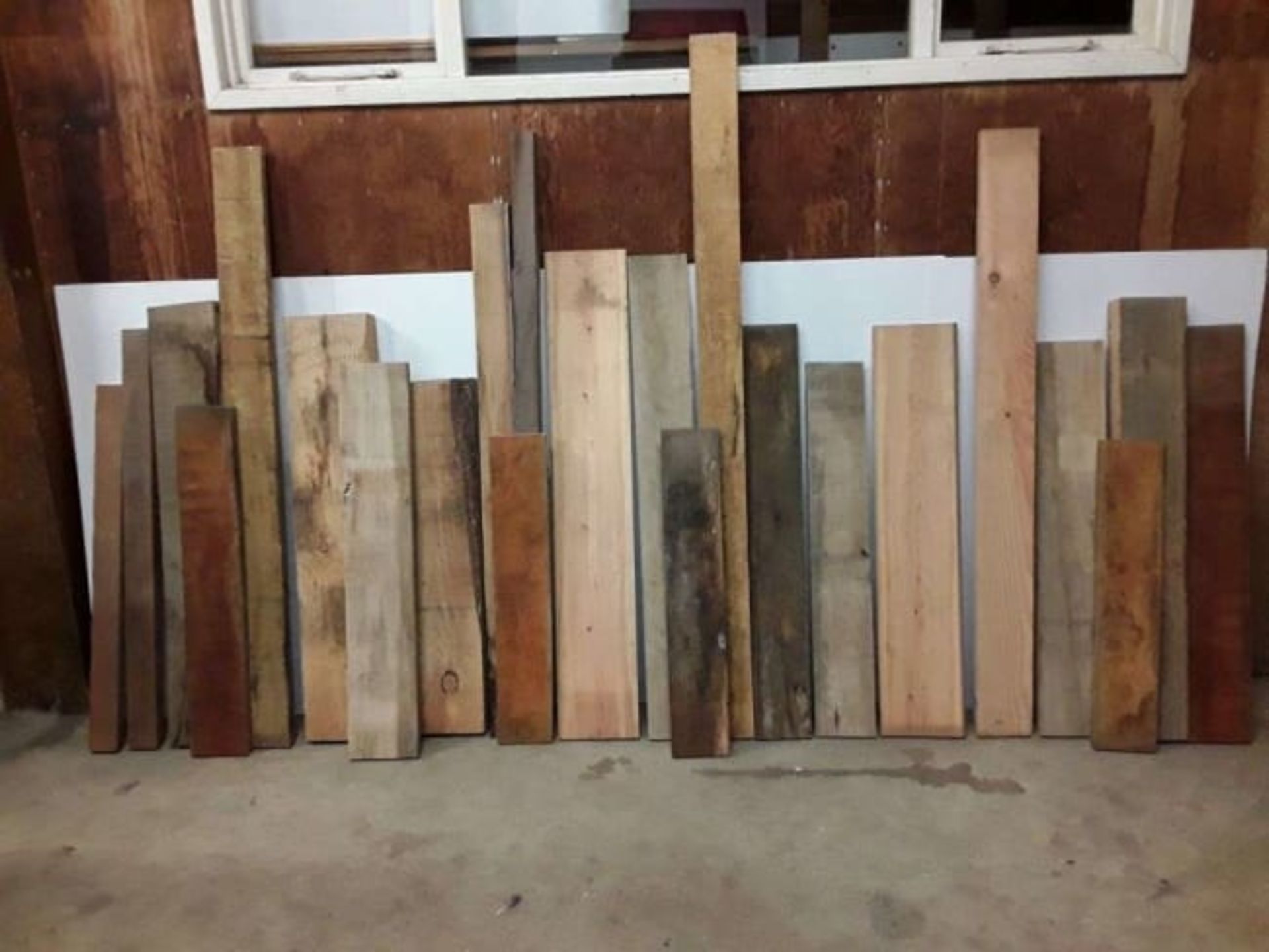 23x Hardwood / Softwood Mixed Timber Boards / Offcuts, Opepe, Chestnut, Idigbo, Tulip, Ekki