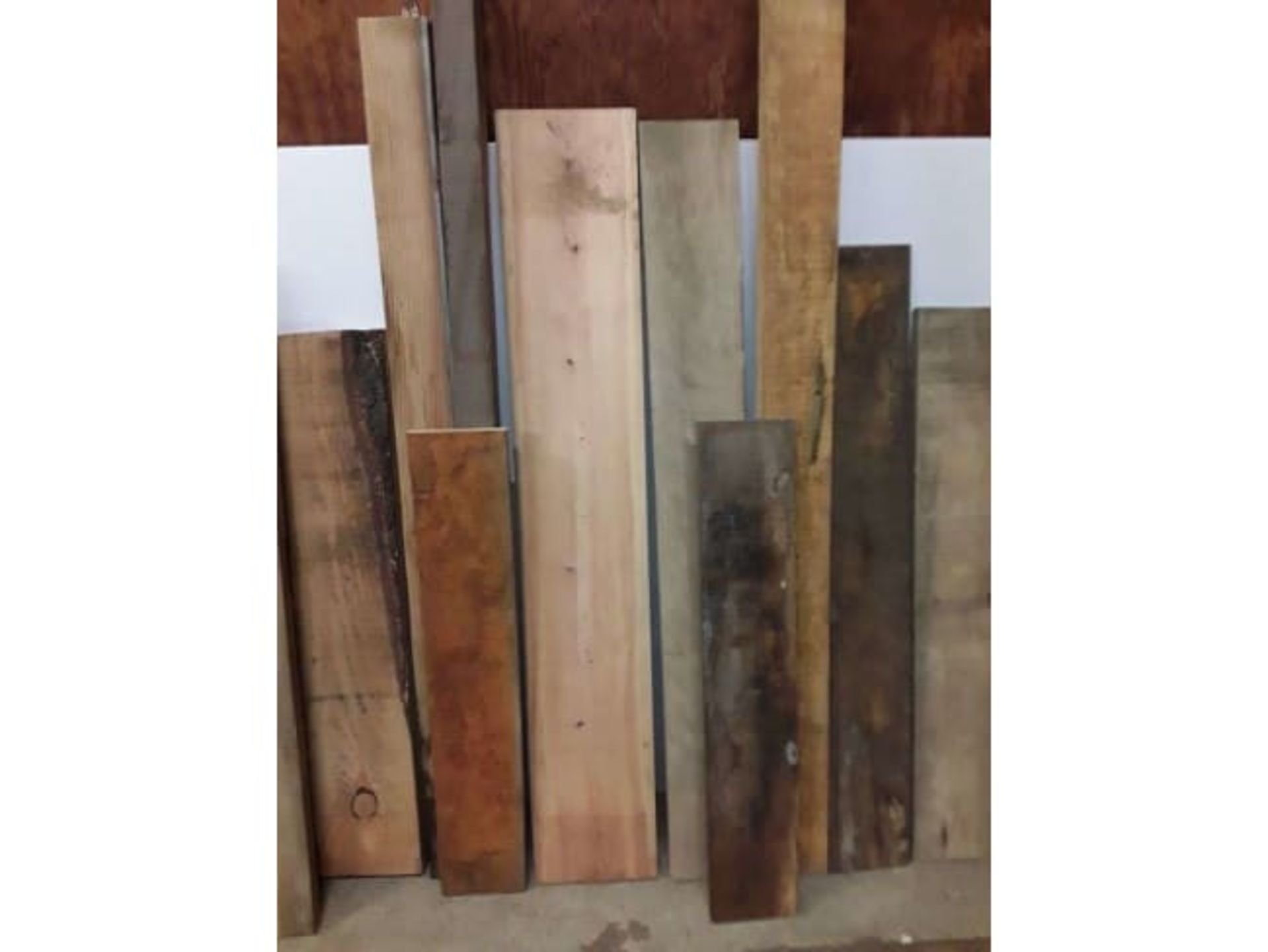 23x Hardwood / Softwood Mixed Timber Boards / Offcuts, Opepe, Chestnut, Idigbo, Tulip, Ekki - Image 3 of 5
