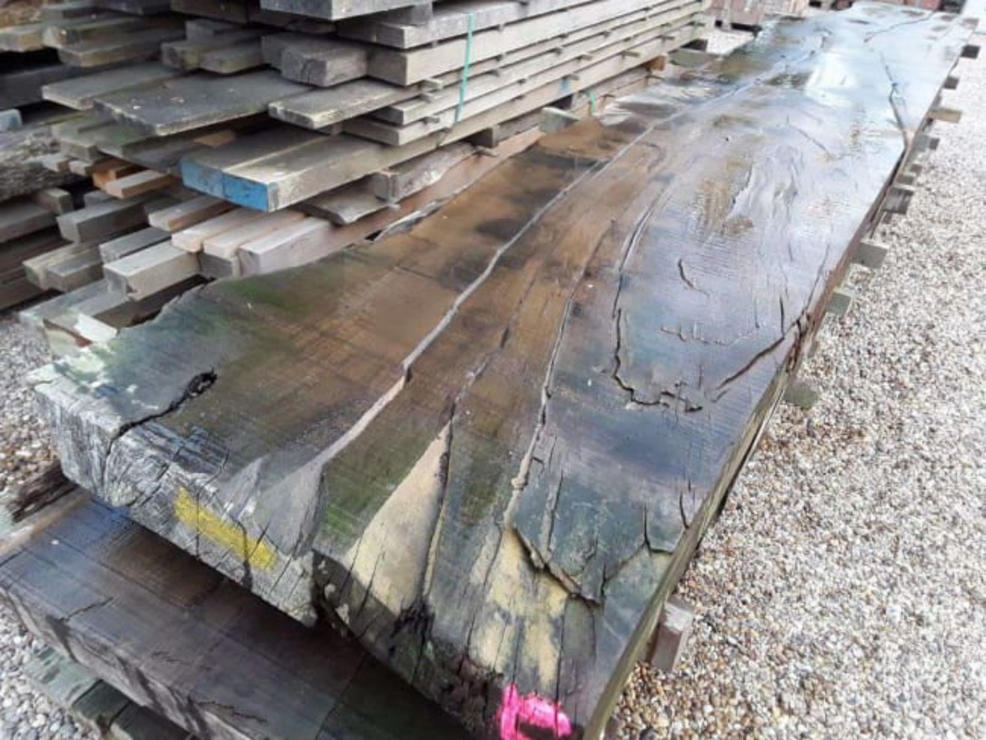 Hardwood Air Dried Sawn English Chestnut Waney Edge/ Live Edge Slab/ Table Top