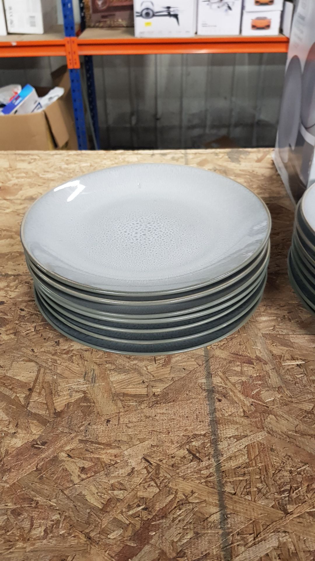 Description: (54/10A) Lot RRP £136 4x Stoneware Grey Reactive Glaze 12 Piece Dinner Set RRP £34 Each - Image 4 of 18