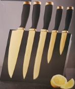 Description: (29/6N) Lot RRP £130 8x Items 2x Black And Gold 5 Piece Knife Set With Stand RRP £20