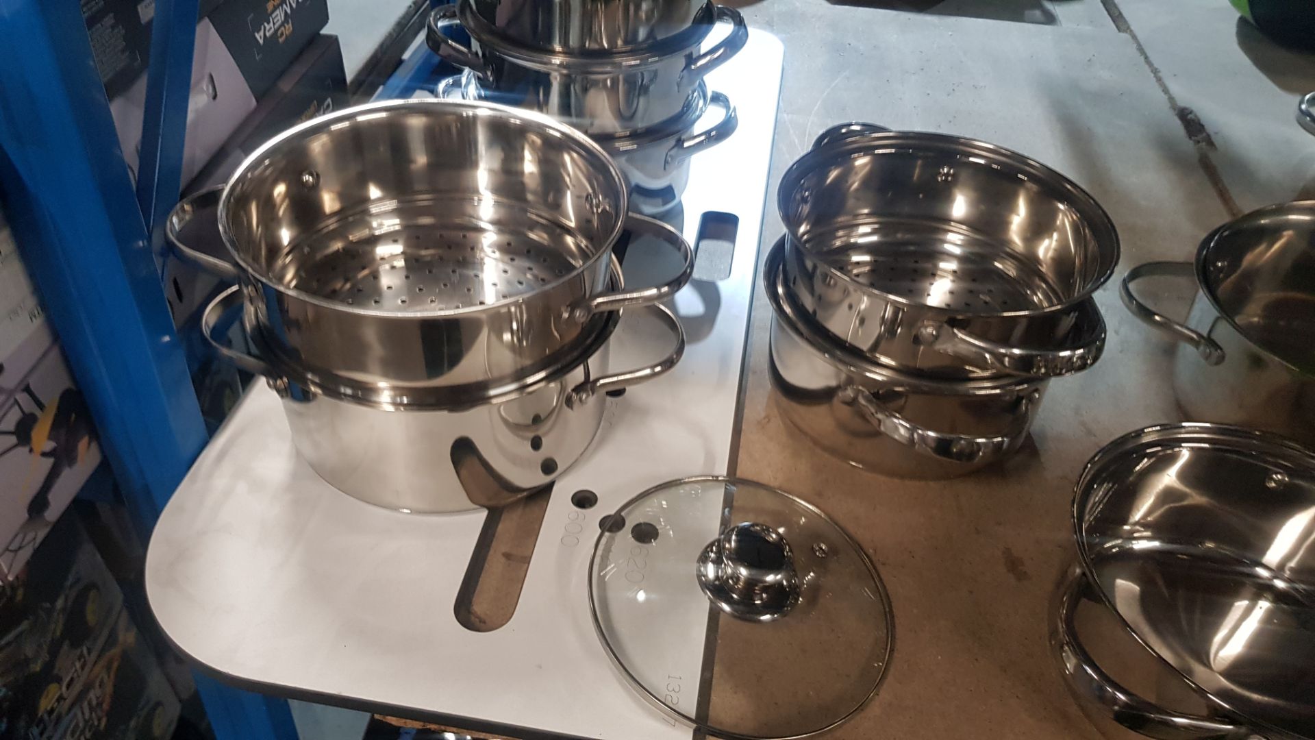 Description: (160/5D) Mixed Stainless Steel Cookware Items To Include 1x 4 Tier Steam With Lid 3x - Image 10 of 12