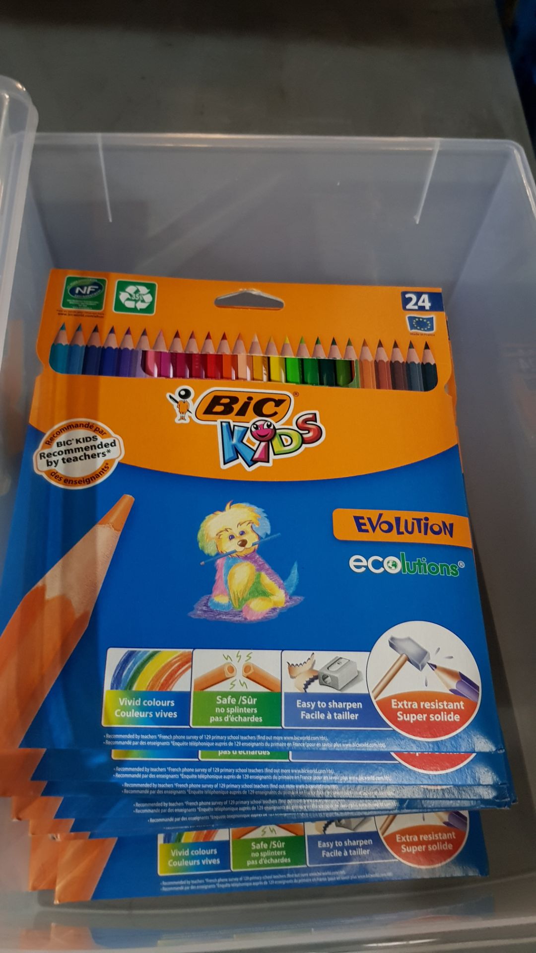 Description: (71/1C) Lot RRP £118 Bic Kids Items 13x 24 Piece Evolution Ecolutions Colour Pencil - Image 6 of 9