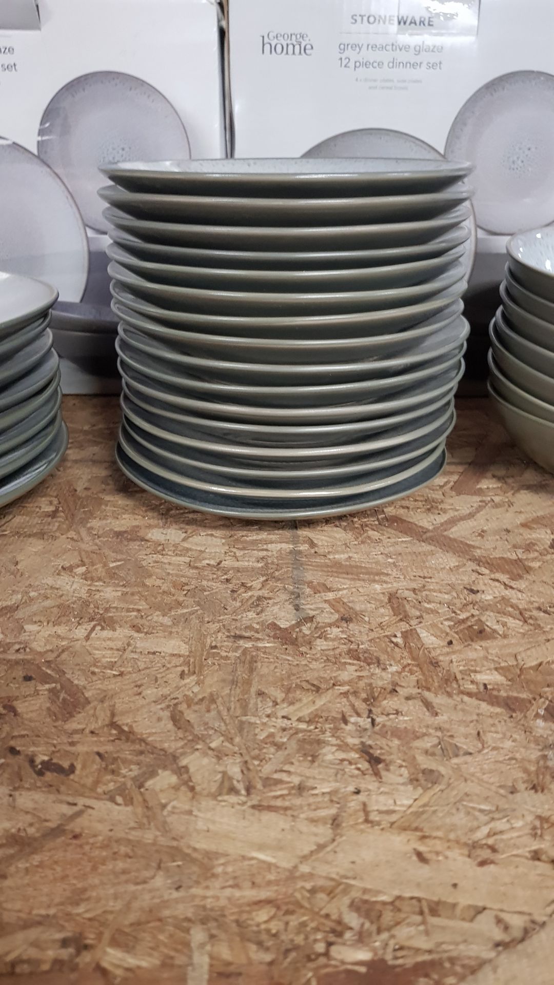 Description: (54/10A) Lot RRP £136 4x Stoneware Grey Reactive Glaze 12 Piece Dinner Set RRP £34 Each - Image 11 of 18