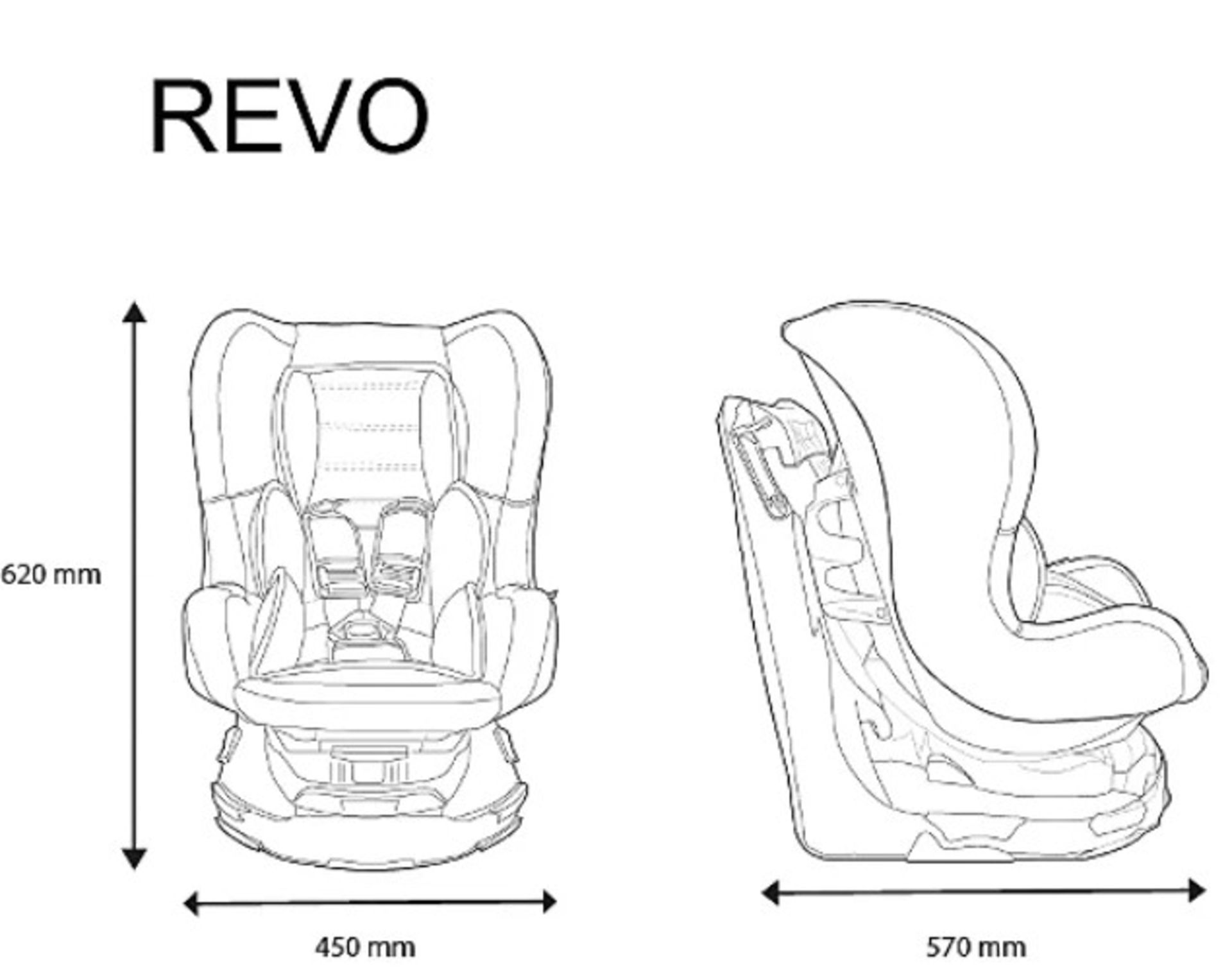 Description: (6/6J) 2x Nania Baby Car Seats To Include 1x Nania Revo Sp 0-18kg 360 Swivel Car Seat - Image 3 of 15