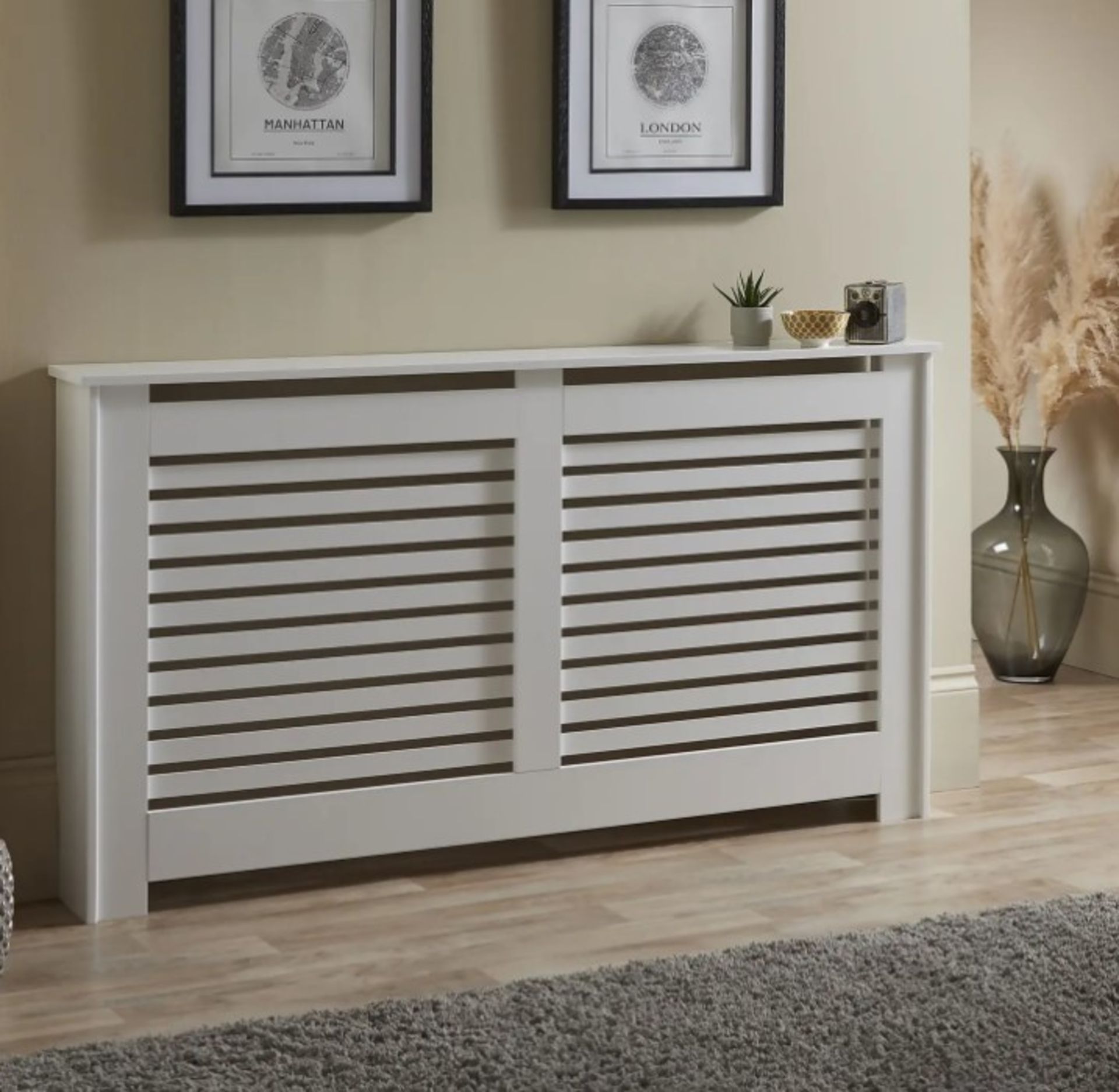 Description: (95/2E) 5x Items 1x Lloyd Pascal Contemporary Large Radiator Cabinet White RRP £100 (