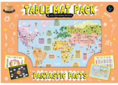 Description: (68/1E) Lot RRP £89 86 10x Fantastic Facts Table Mat Pack RRP £4 99 Each 3x Simple