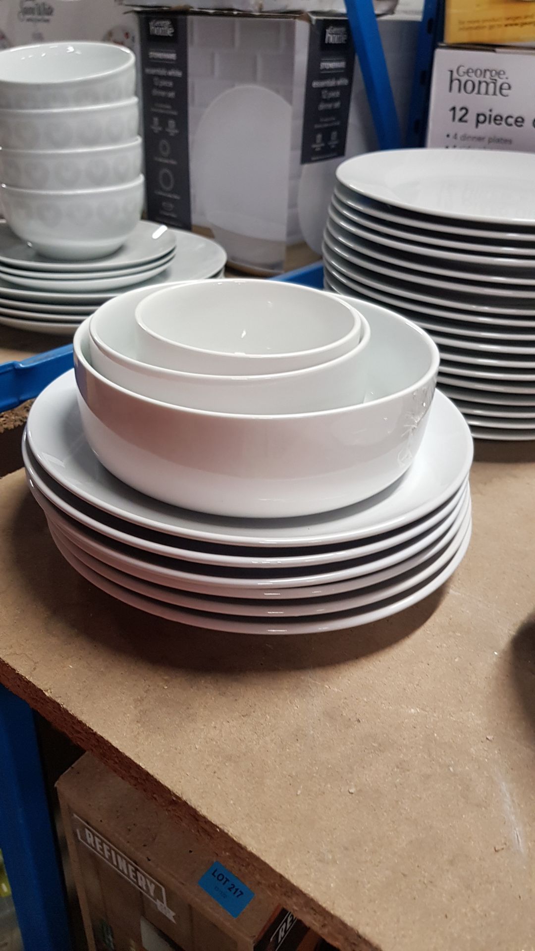 Description: (98/10D) Lot RRP £125 5x Porcelain White 12 Piece Dinner Set RRP £25 Each Lot - Image 10 of 16