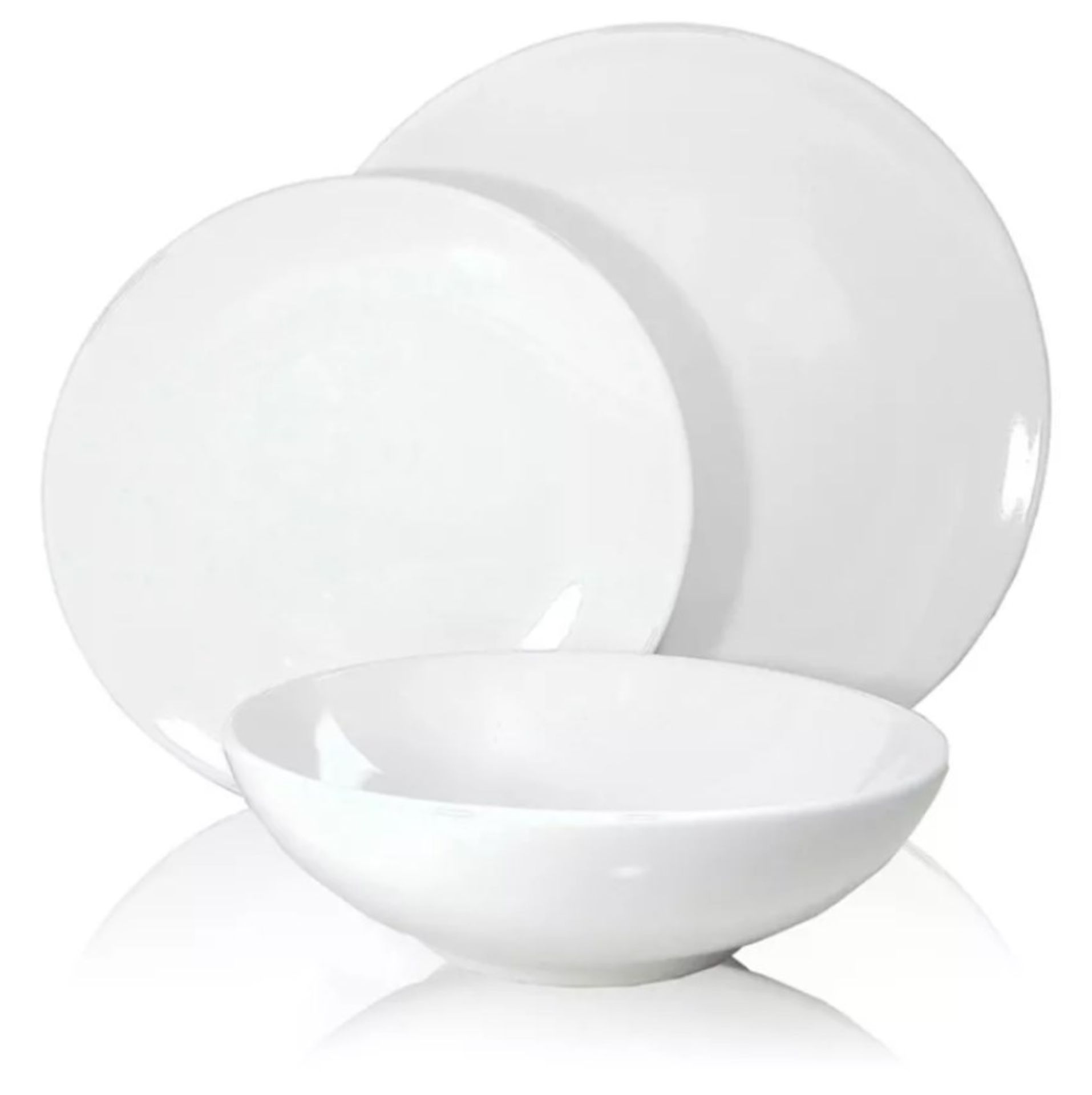 Description: (104/5B) Lot RRP £70 2x Items 1x Stoneware Essentials White 12 Piece Dinner Set RRP £20 - Image 2 of 18