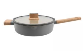 Description: (21/6M) Lot RRP £129 10x Simplicity Grey Pan Items 2x 26cm Saute Pan With Lid RRP £18