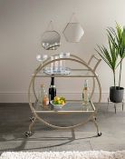 Description: (94/2A) Lot RRP £91 5x Items 2x Drinks Trolley Gold RRP £30 Each (H78x W67x D38cm) 2x