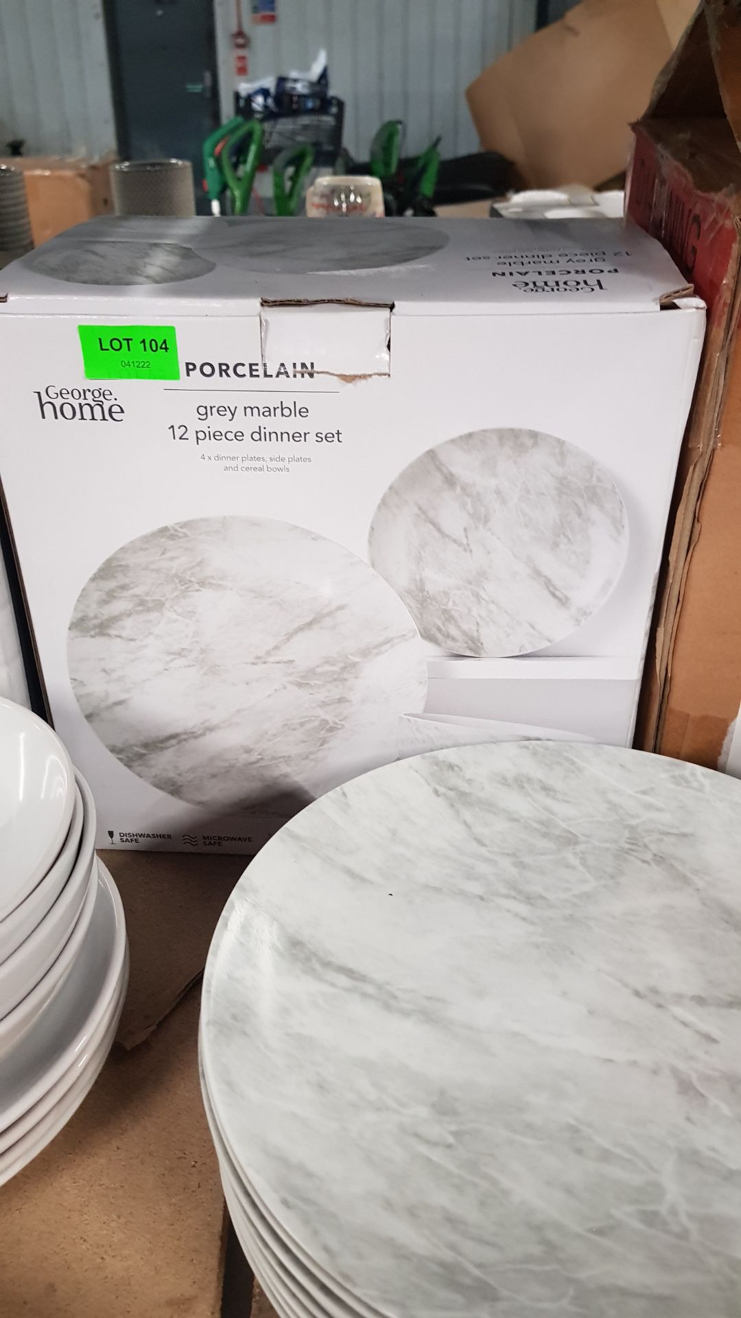 Description: (104/5B) Lot RRP £70 2x Items 1x Stoneware Essentials White 12 Piece Dinner Set RRP £20 - Image 8 of 18