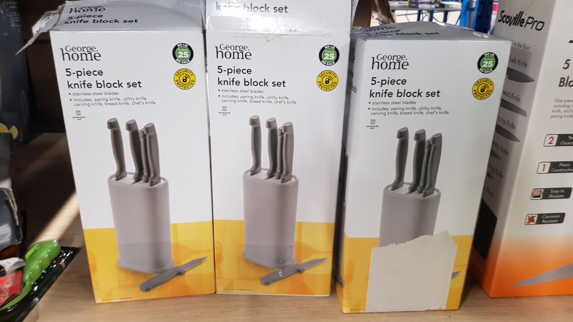 Description: (28/6N) Lot RRP £105 6x Mixed Knife Block Sets 1x Gino DÕAcampo Stainless Steel 5 Piece - Image 7 of 7