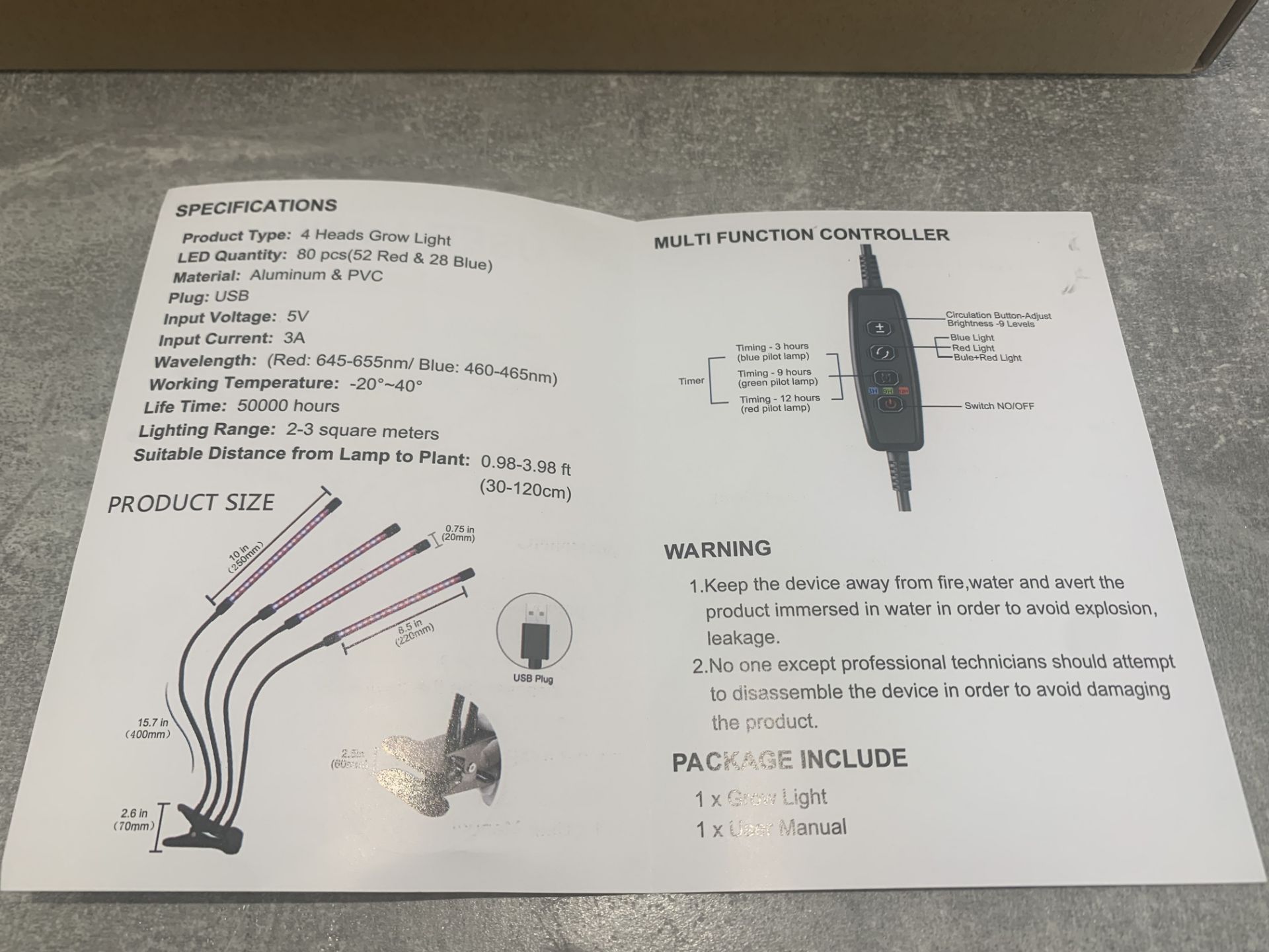 Brand New Funpa LED Grow Light - Image 10 of 10