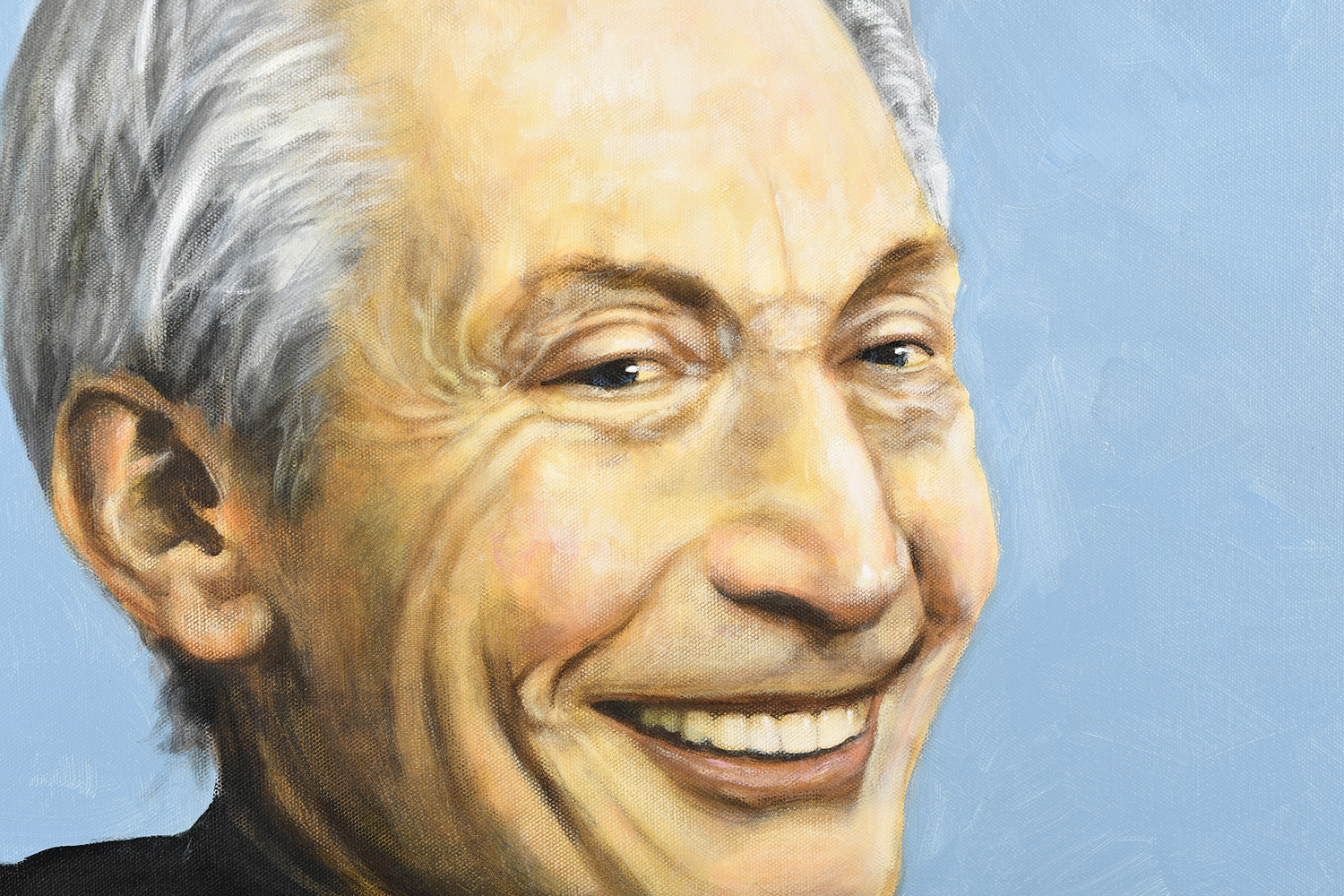 Original ""Charlie Watts"" Painting by Terence Vickress - Image 4 of 5