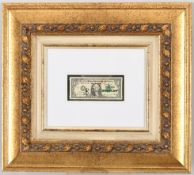 Banksy Framed Stencilled Dollar Bill