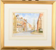 Original Watercolour by John Chisnall titled "Cheyne Road, Chelsea"