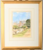 Original Watercolour by John Chisnall titled "The Physic Garden, Chelsea"