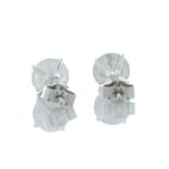 9ct White Gold Single Stone Wire Set Diamond Earring 2.05