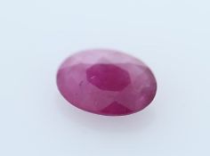 Loose Oval Burmese Ruby 1.01