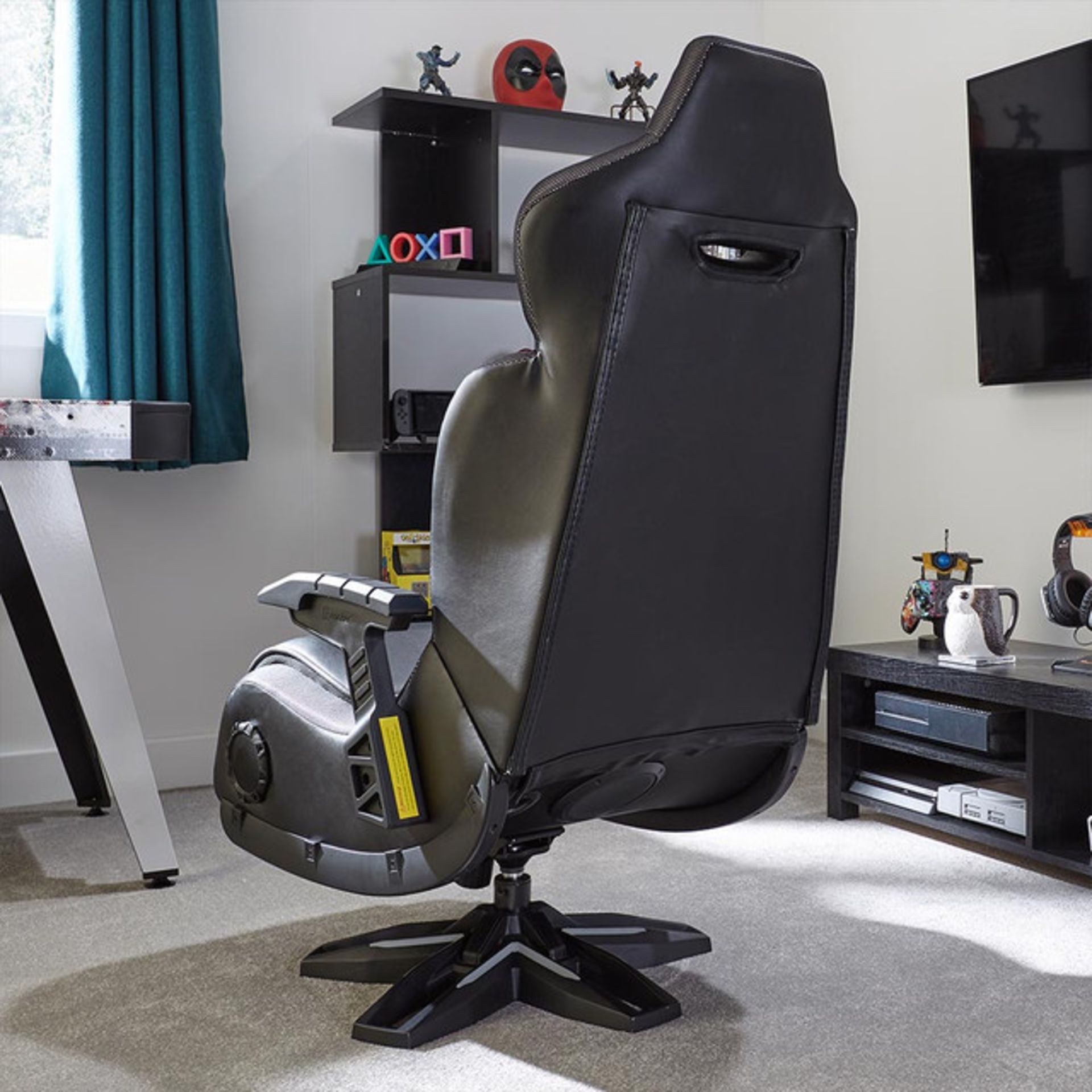 Title: (4/P) RRP £400X Rocker Evo Elite RGB 4.1 Wireless Gaming Chair With LED Lights(H104x W63x - Image 7 of 16