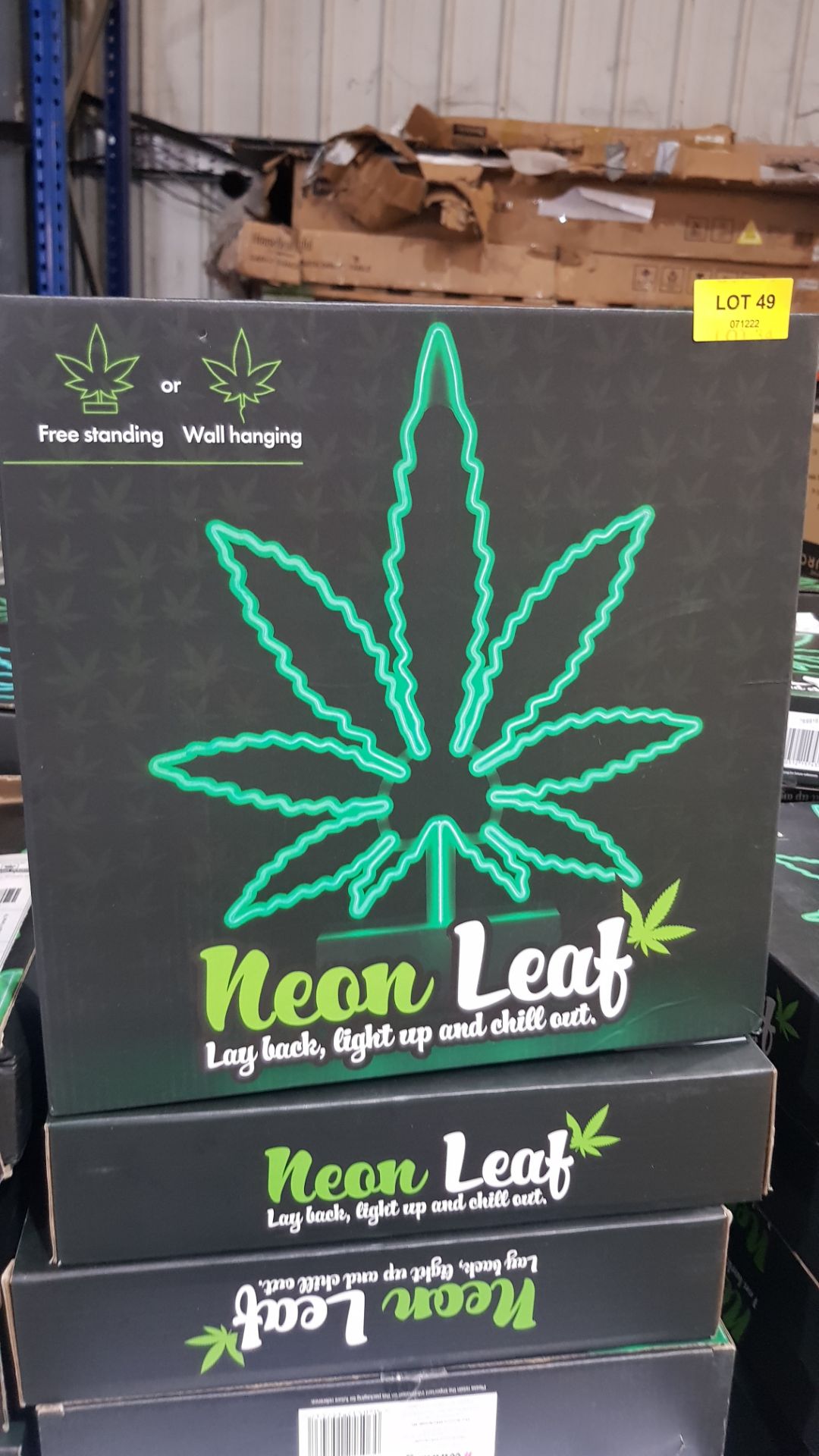 Title: (49/P) Lot RRP £20010x #winning Neon Marijuana Leaf Deco Light RRP £20 Each(All Units - Image 5 of 5