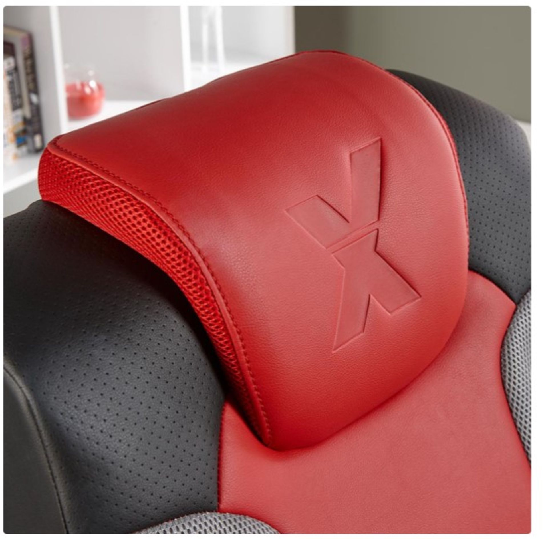 Title: (25/R3) RRP £169X Rocker Vision 2.1 Gaming Chair (Red/Black/Grey)(H94x L91x W62cm)2.1 - Image 8 of 22