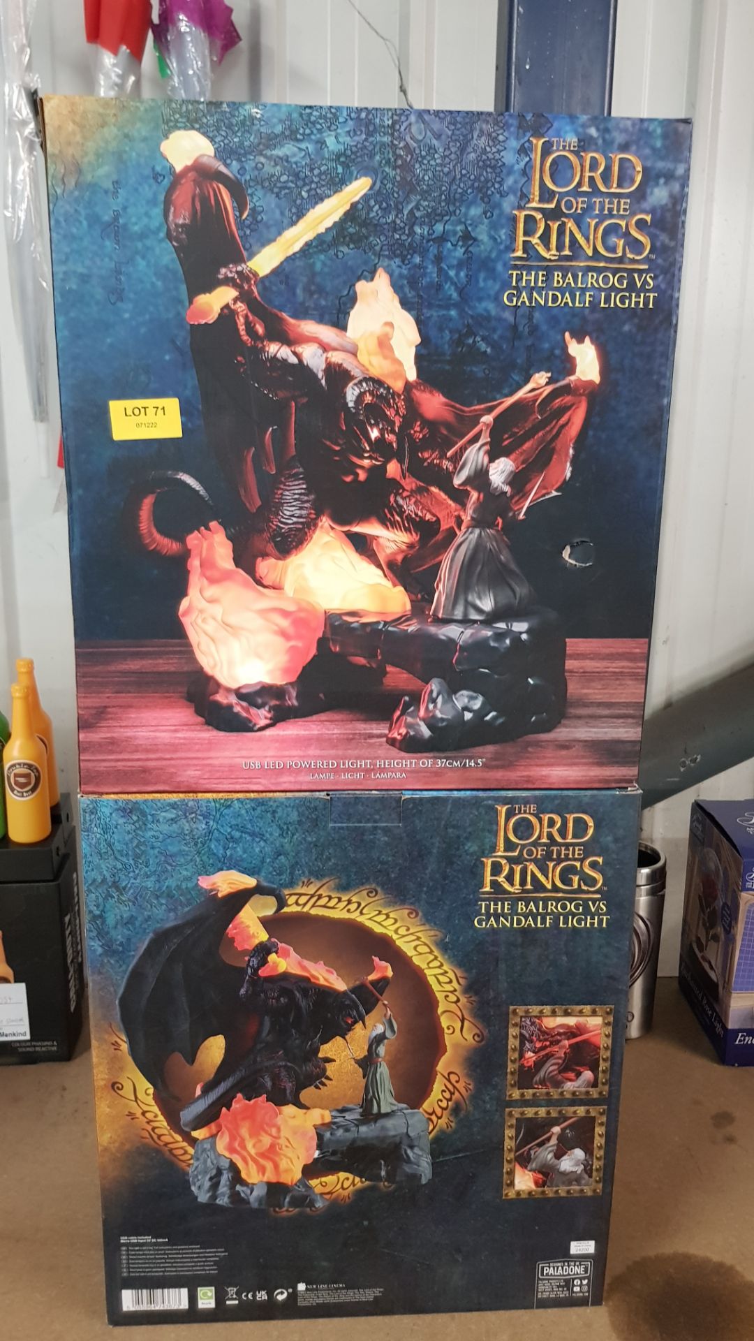 Title: (71/11C) Lot RRP £1302x The Lord Of The Rings The Balrog VS Gandalf Light RRP £65 Each( - Image 5 of 5