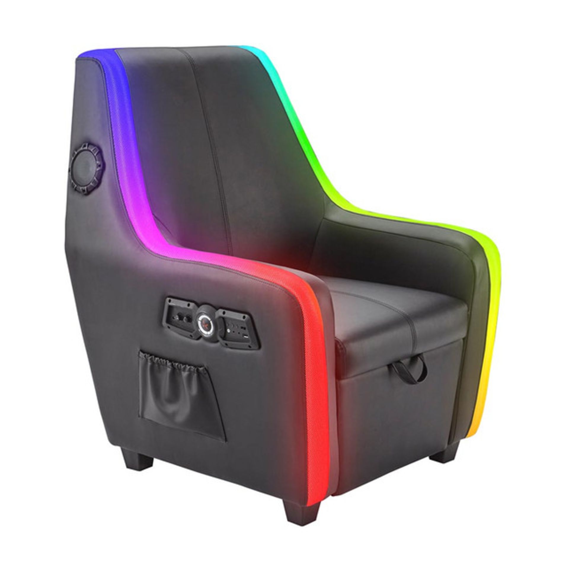 Title: (1/P) RRP £549 X Rocker Premier Maxx 4.1 Audio RGB Gaming Chair Black(H106x W76x D76cm) - Image 3 of 28