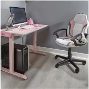 Title: (34/P) RRP £159X Rocker Panther Gaming Desk PinkMade From Heavy Duty