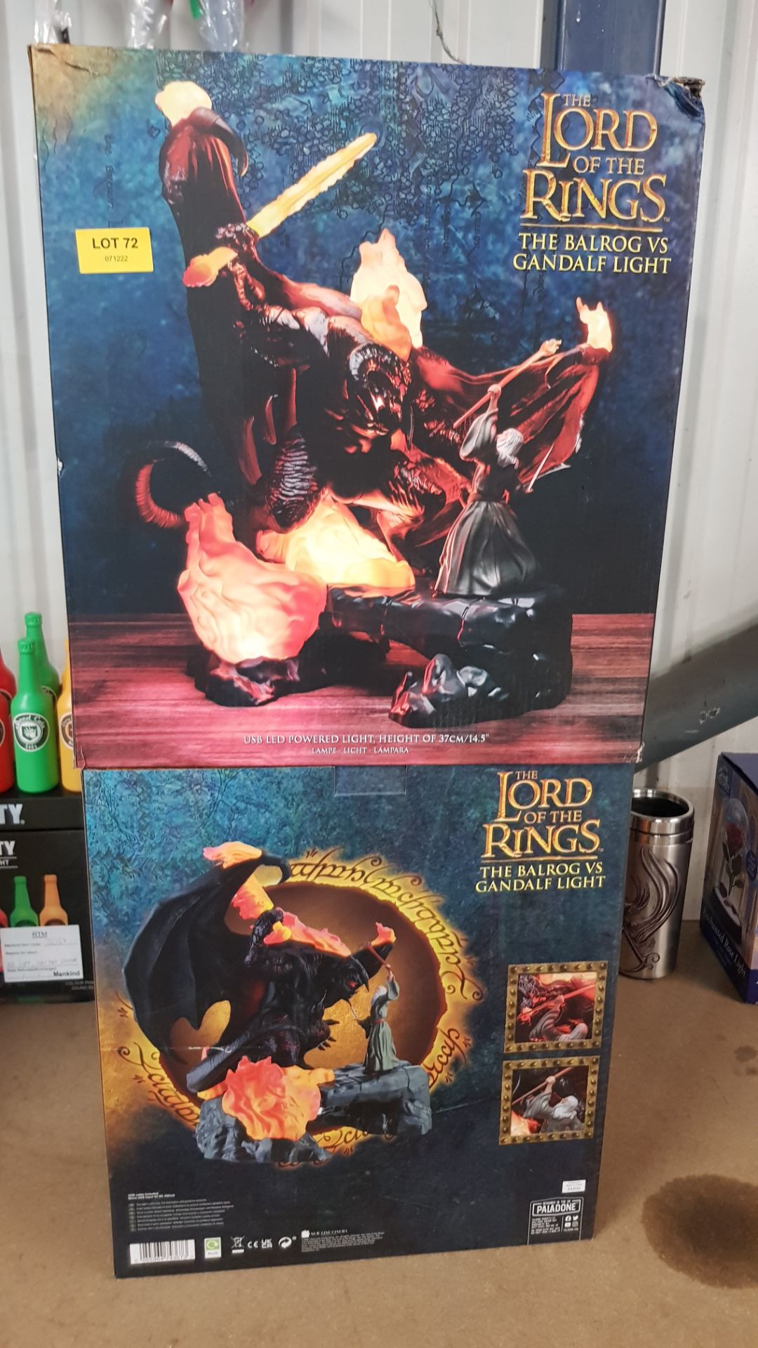 Title: (72/11C) Lot RRP £130 2x The Lord Of The Rings The Balrog VS Gandalf Light RRP £65 Each( - Image 5 of 5