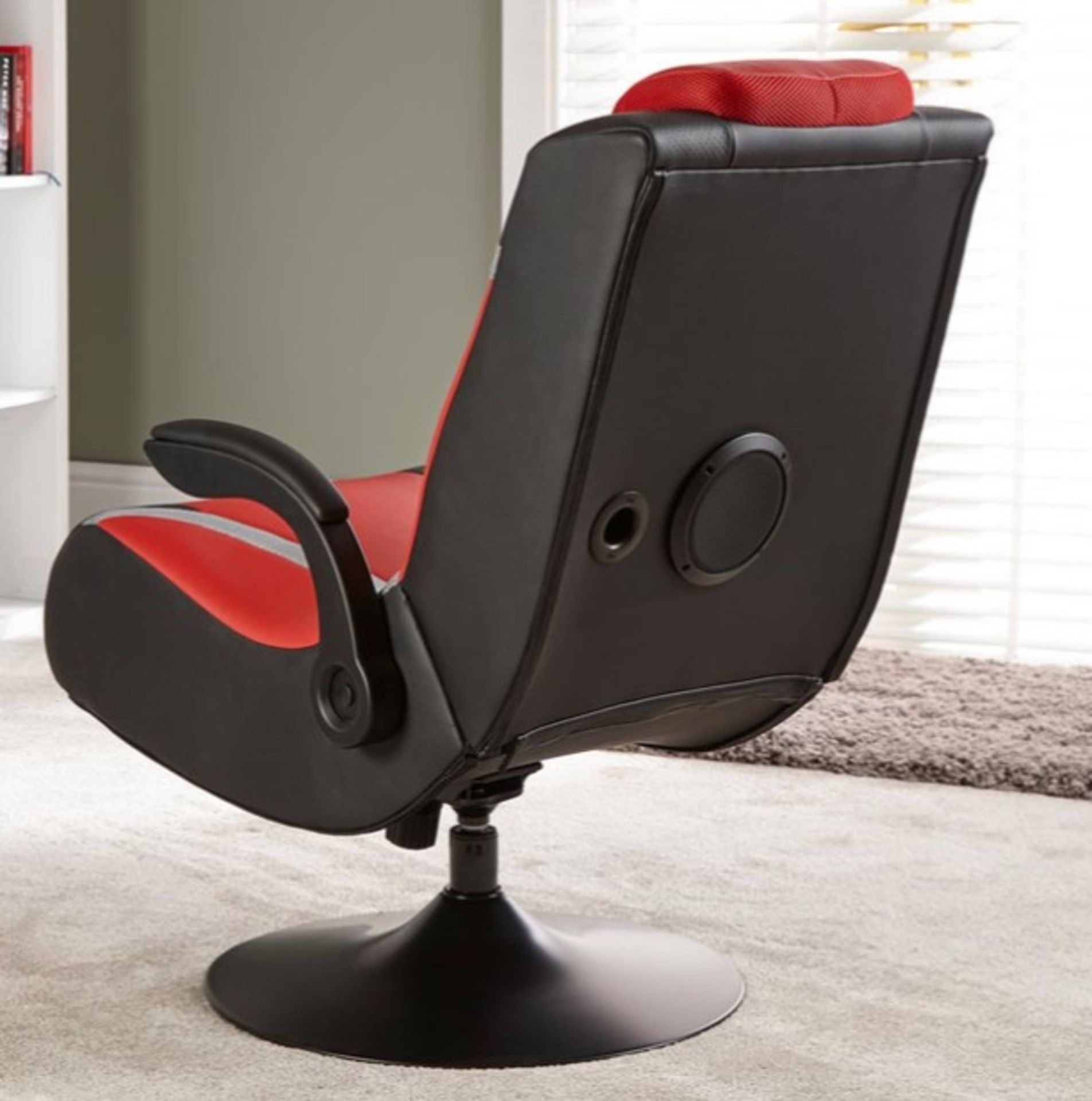 Title: (25/R3) RRP £169X Rocker Vision 2.1 Gaming Chair (Red/Black/Grey)(H94x L91x W62cm)2.1 - Image 3 of 22