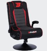 Title: (7/P) RRP £275Brazen Serpent 2.1 Bluetooth Surround Sound Gaming Chair (Black/Grey/Red)