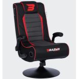 Title: (7/P) RRP £275Brazen Serpent 2.1 Bluetooth Surround Sound Gaming Chair (Black/Grey/Red)