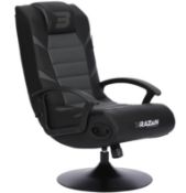 Title: (29/R3) RRP £149Brazen Pride 2.1 Gaming Chair (Black/Grey)(H92x W54x L68cm)2.1