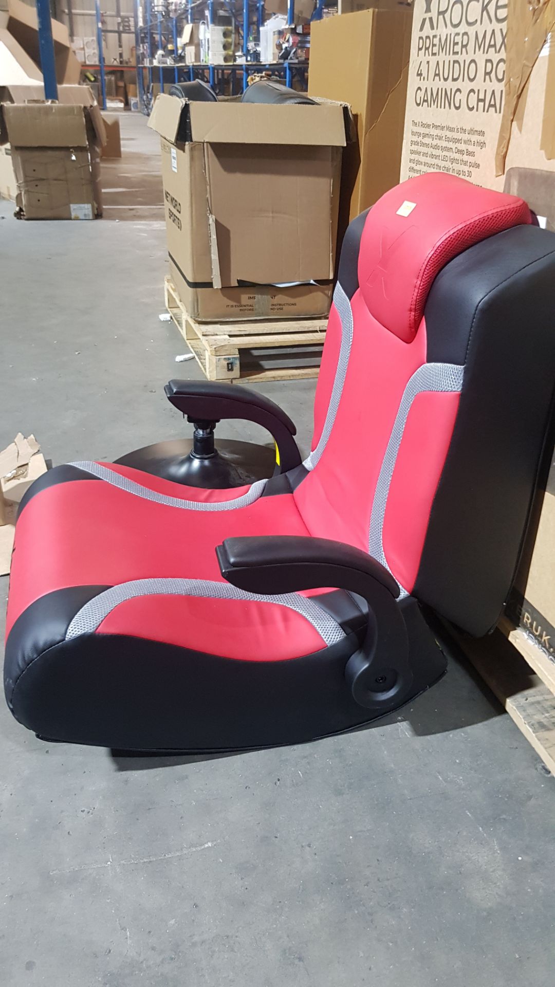 Title: (25/R3) RRP £169X Rocker Vision 2.1 Gaming Chair (Red/Black/Grey)(H94x L91x W62cm)2.1 - Image 11 of 22