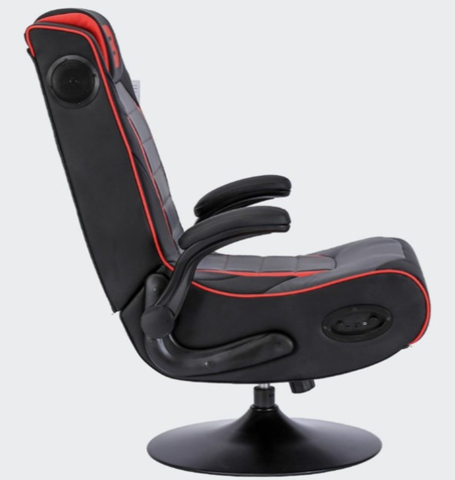 Title: (7/P) RRP £275Brazen Serpent 2.1 Bluetooth Surround Sound Gaming Chair (Black/Grey/Red) - Image 3 of 15