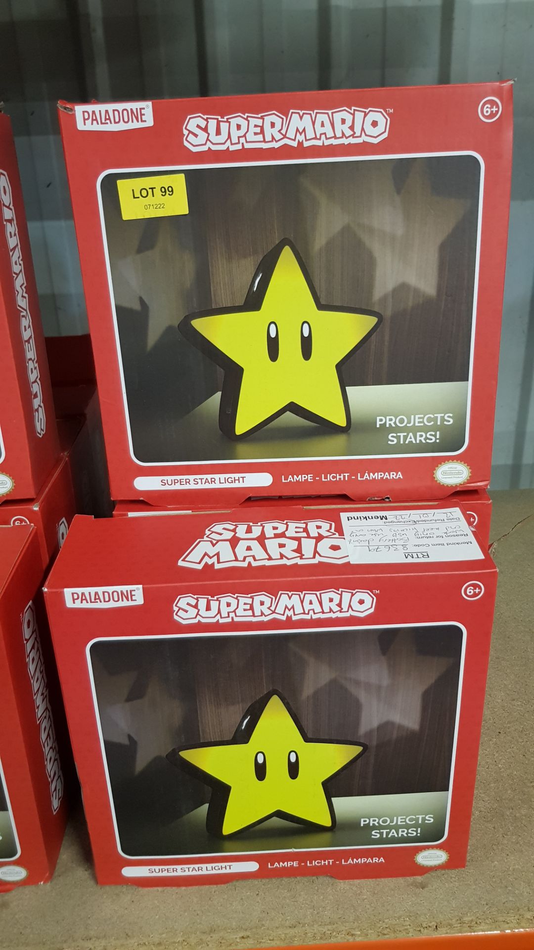 Title: (99/11C) Lot RRP £1506x Paladone Super Mario Super Star Light With Projection RRP £25 - Image 4 of 4