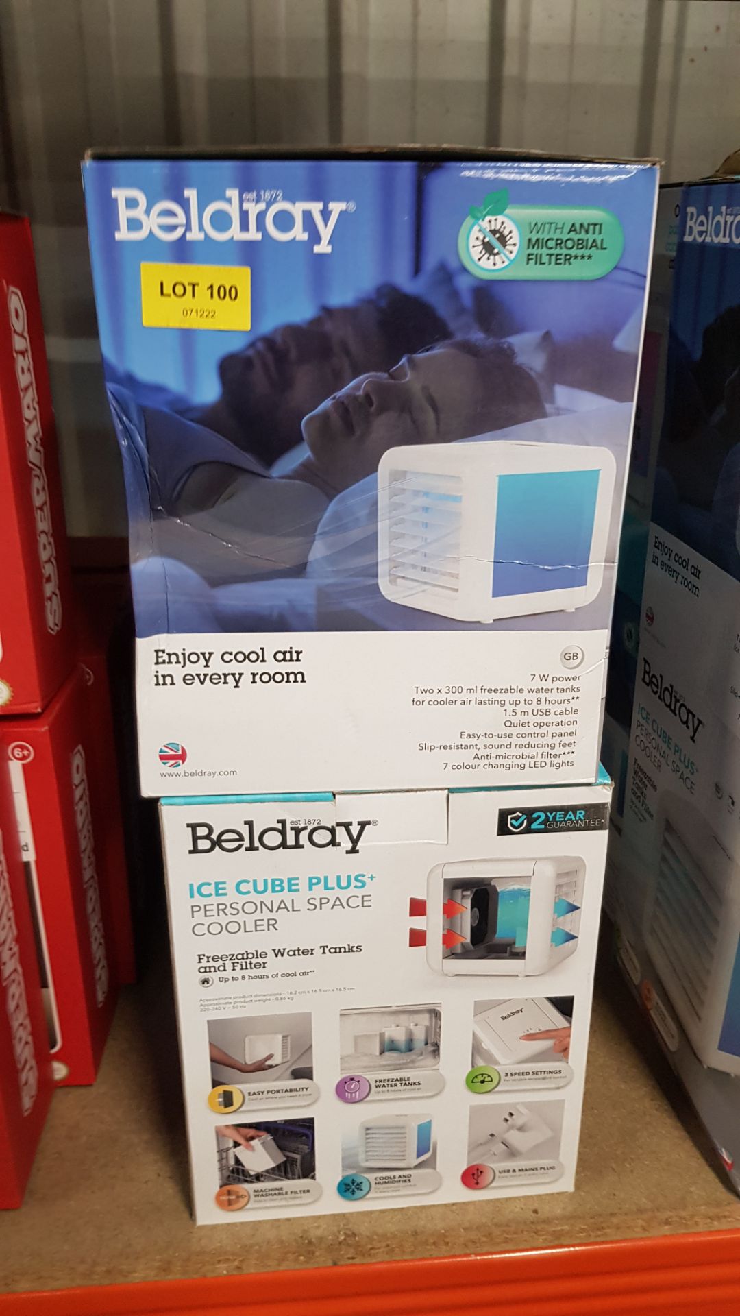 Title: (100/11C) Lot RRP £175, 5x Beldray Ice Cube Plus Personal Space Cooler LED RRP £35 Each(All - Image 4 of 4