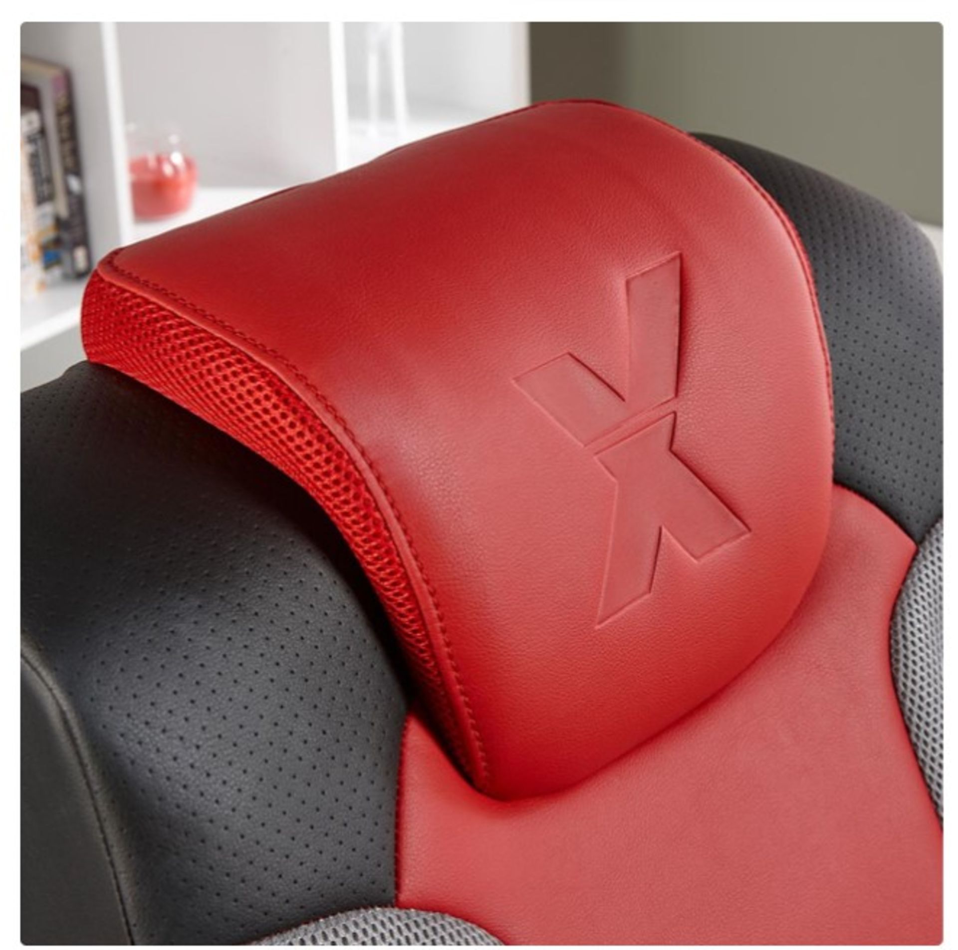 Title: (28/R3) RRP £169X Rocker Vision 2.1 Gaming Chair (Red/Black/Grey)2.1 Surround - Image 8 of 17