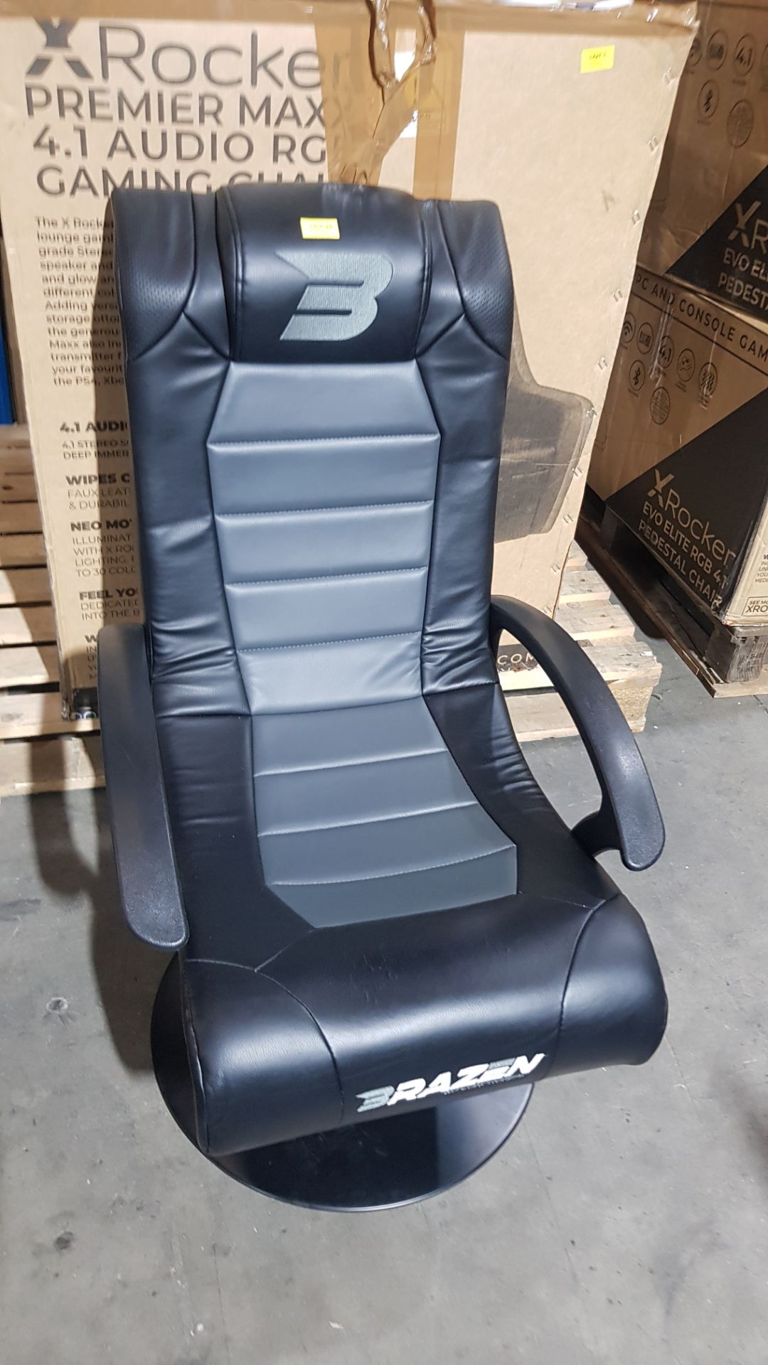 Title: (29/R3) RRP £149Brazen Pride 2.1 Gaming Chair (Black/Grey)(H92x W54x L68cm)2.1 - Image 6 of 12