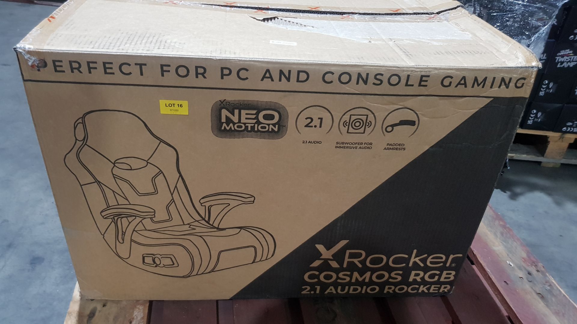 Title: (16/P) RRP £200X Rocker GeForce Cosmos RGB 2.1 Audio Rocker(84x 85x 55cm)RGB Neo - Image 8 of 16